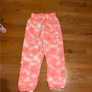 Pink cargo pants